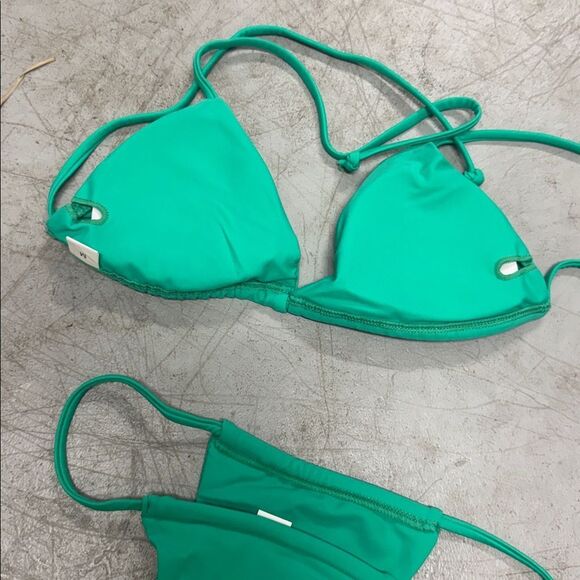 Aqua Triangle Bikini Set BRAND NEW - Medium - String Cheeky Bikini - Picture 4 of 5